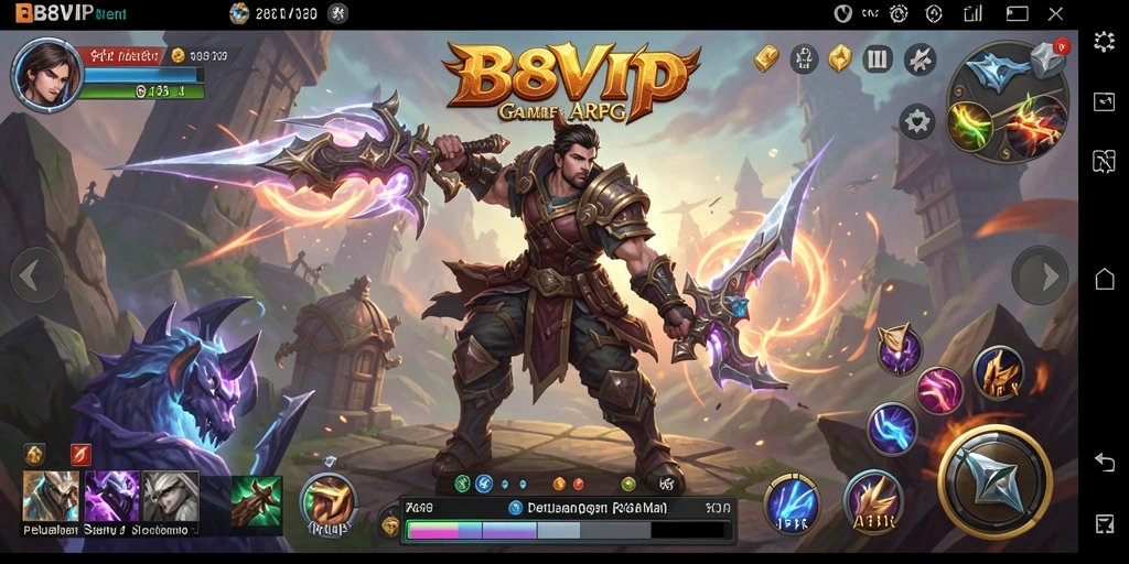 Gameplay B8VIP yang seru dan penuh aksi dalam genre ARPG.