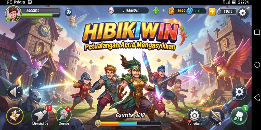 Screenshot gameplay HIBIKIWIN dengan aksi seru dan tantangan menarik.
