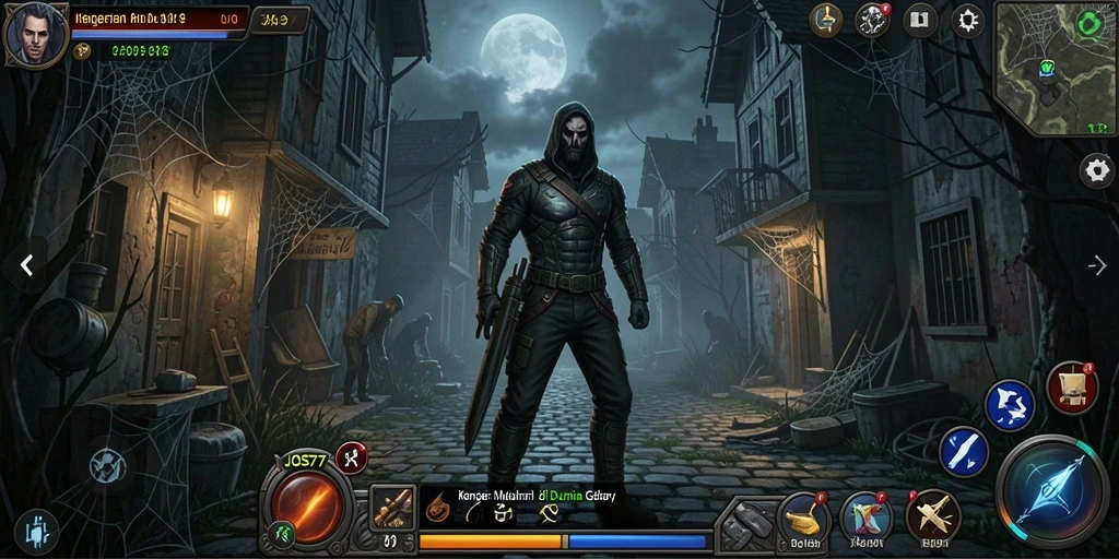 Gameplay menakutkan di dunia gelap dan mencekam.