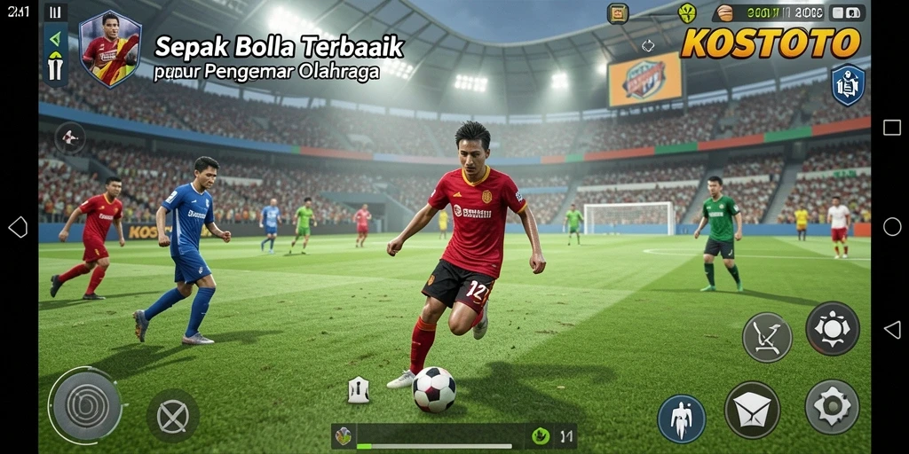 Tampilan gameplay KOSTOTO yang intens dan mendebarkan.