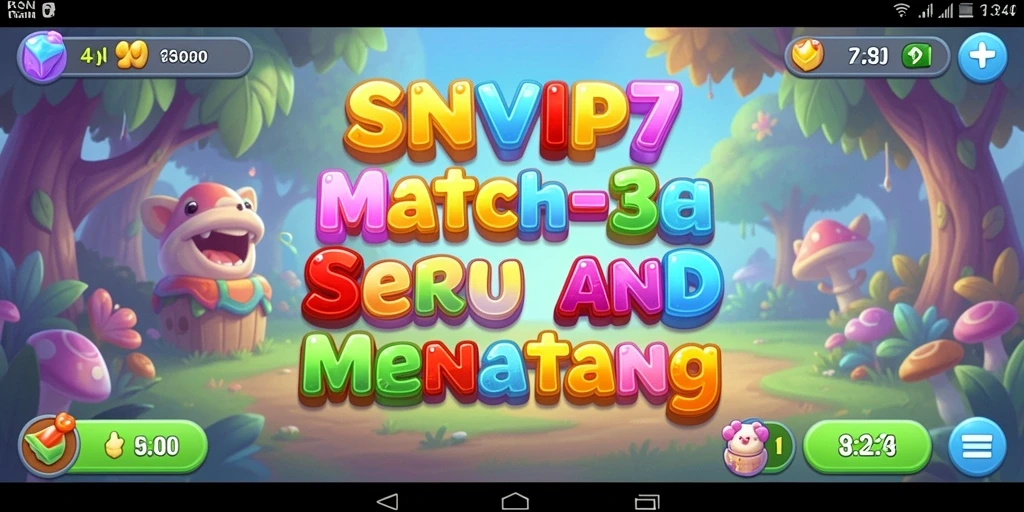 Screenshot utama RSNVIP7 menampilkan gameplay seru dengan permata berwarna-warni.