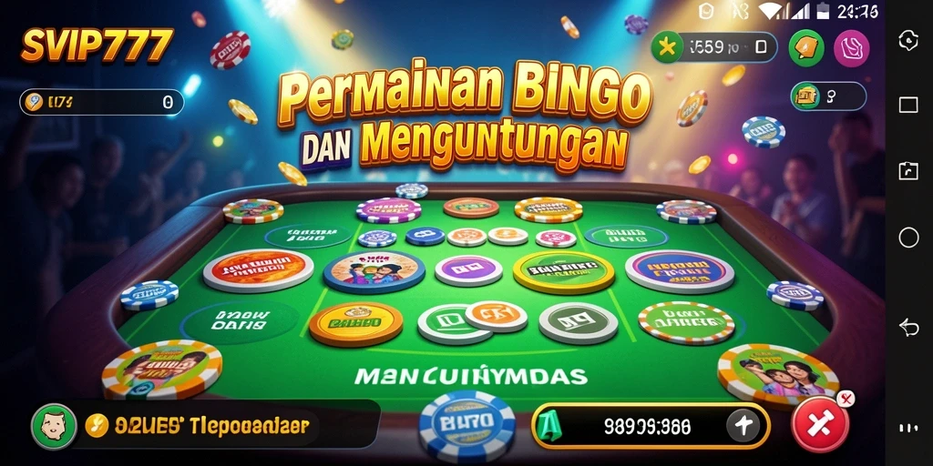 Tampilan menarik dari gameplay Bingo di SVIP777.