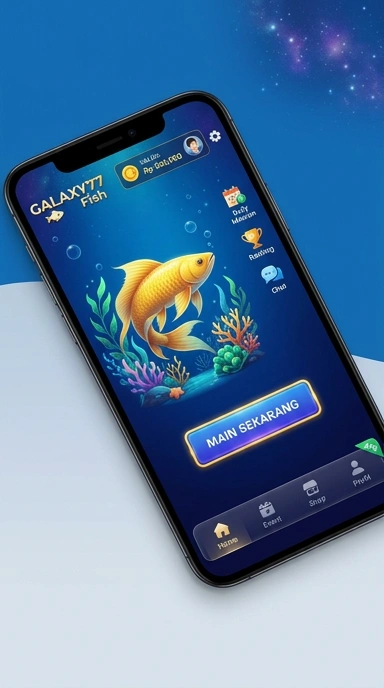 Tampilan utama aplikasi galaxy77 yang menarik dan fungsional.